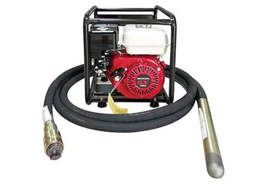 Concrete poker vibrator